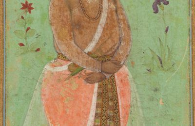 Portrait of Suraj Singh Rathor, Raja of Marwar and Maternal Uncle of Shah Jahan: A Page from the Prince Khurram Album