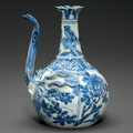 A blue and white 'Pomegranate' ewer, Wanli period (1573-1619)