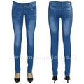 Jean skinny délavé femme taille basse