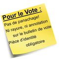 Modalités de l'élection