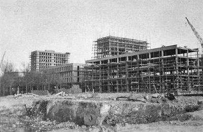 Une vue inédite de la construction (fin 1949)