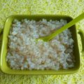 risotto de konjac au sirop d'érable à seulement 30 kcal (diététique, allégé, sans sucre ni beurre et riche en fibres)