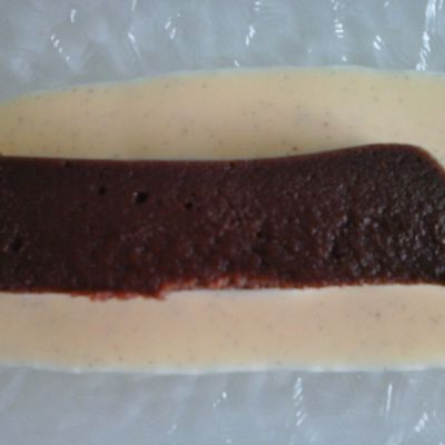 Fondant à la crème de marrons et chocolat