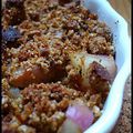 Crumble de petits navets au pain d'épices