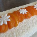 Entremet noix de coco abricots