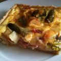 Quiche au poireau et au jambon