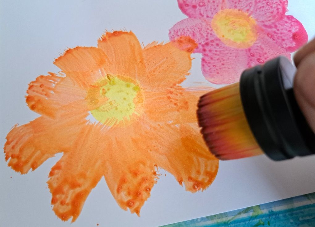 Fleurs couleurs chaudes