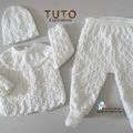 TUTO tricot bébé, tutoriel, Patron layette bb à tricoter pdf