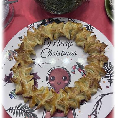 COURONNE PÂTE FEUILLETEE AU SAUMON FUME