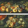 Attribué à Abraham Brueghel (Anvers 1631 - 1691 Naples), Nature morte aux fruits