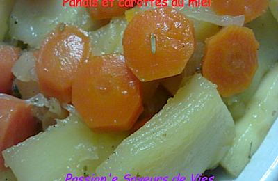 Poêlée de panais et carottes au miel 