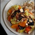 Curry de légumes racines aux pruneaux et aux amandes