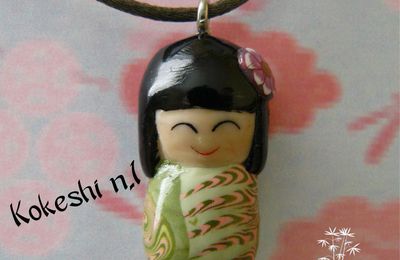 Pendentif Kokeshi