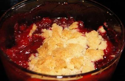 CRUMBLE FRAMBOISES & CHOCOLAT BLANC