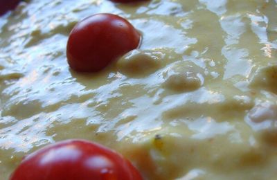 Cake Pois Chiches, Feta et Chorizo.