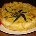 QUICHE AUX ASPERGES VERTES ET AU CRABE