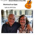 Récital poésie et chansons de Guy Allix et Gérard Mottet à Montreuil-sur-Epte le 29 mars 2019