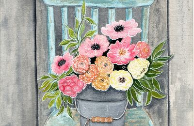 Bouquet assis