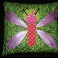 coussin lucette la libellule