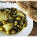 Tajine de Poulet / Champignons / Olives / Pommes de terre