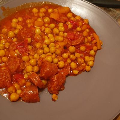 Pois chiche au chorizo 