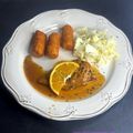 Filets de pintade à l’orange