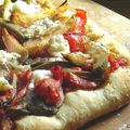 Focaccia aux légumes confits et feta