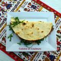 Piadina au speck, tomate et roquette 