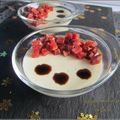 Panna cotta au cantal et chorizo