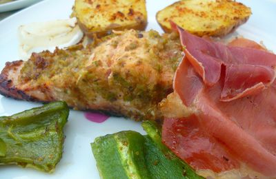 Saumon grillé à l'italienne