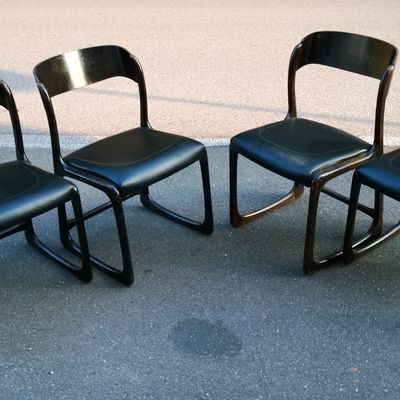 Chaises traineaux Baumann