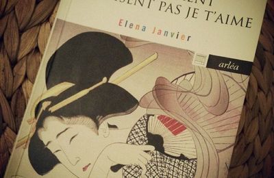 " Au Japon ceux qui s'aiment ne disent pas je t'aime " - Elena JANVIER