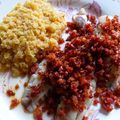 Filets de rouget barbet au chorizo