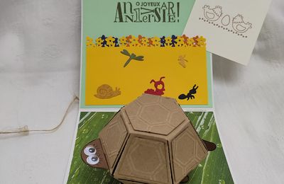 Carte Pop up tortue