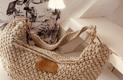 Tuto crochet unSac Baguette / Sac banane au crochet 