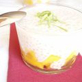 Perles de Japon au lait de coco et à la mangue