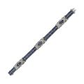 An art deco sapphire and diamond bracelet