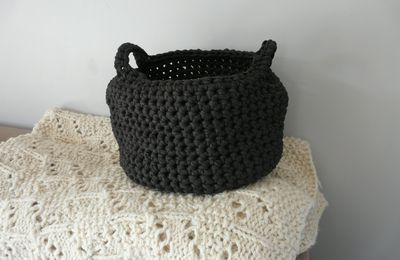 Quelques heures à peine pour crocheter ce panier.