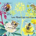 Quatre timbres postaux consacrés aux Abeilles solitaires