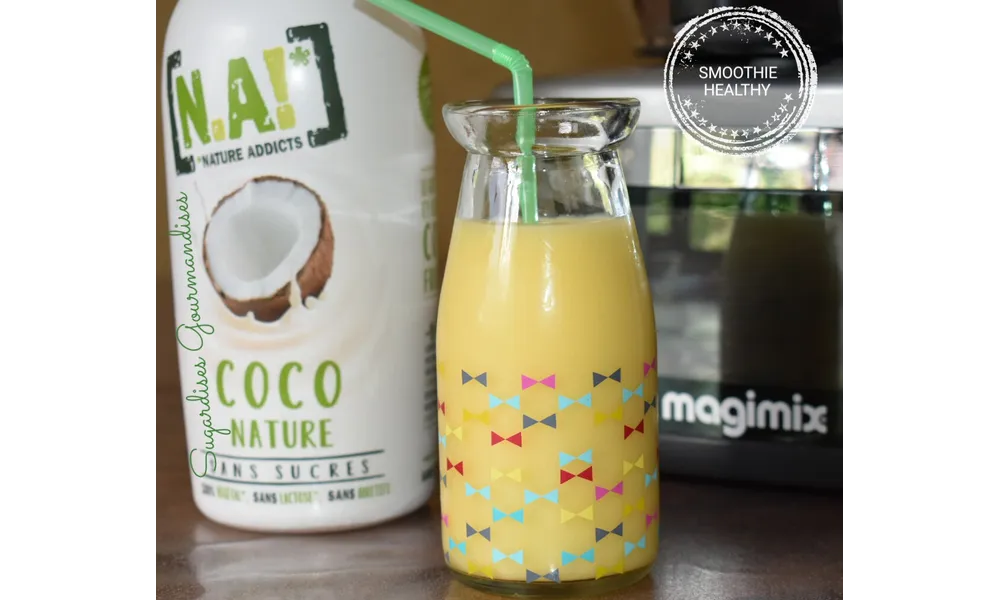 SMOOTHIE HEALTHY ET VEGAN { Mangue et Lait de Coco } au Cook Expert