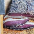 Magret de canard fumé et séché