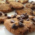 Cookies Riz-Chataigne pralinées aux pépites de chocolat et amandes