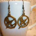 Boucles d'oreilles: Geai moqueur d'Hunger Game