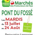 Marché des producteurs de pays à Pont-du-Fossé Mardi 17 août 2021