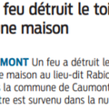 Incendie d'habitation