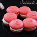 Couronne de macarons aux biscuits roses de Reims, chantilly et framboise