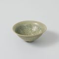 Celadon cup with molded floral scroll design, Yaozhou ware, Northern Song dynasty, 11th–12th century