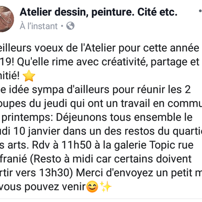 Un déjeuner pour débuter l'année du groupe😊