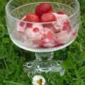 Glace à la fraise maison