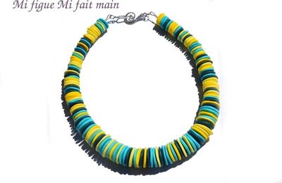 Le bleu turquoise et le jaune !